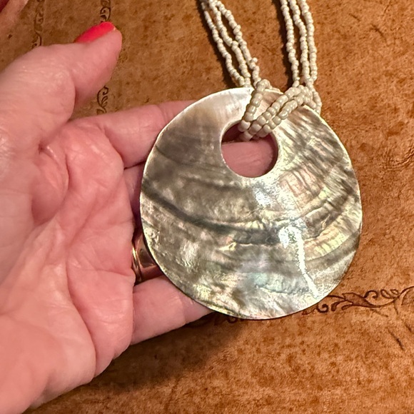 Abalone Shell Necklace - Picture 9 of 12